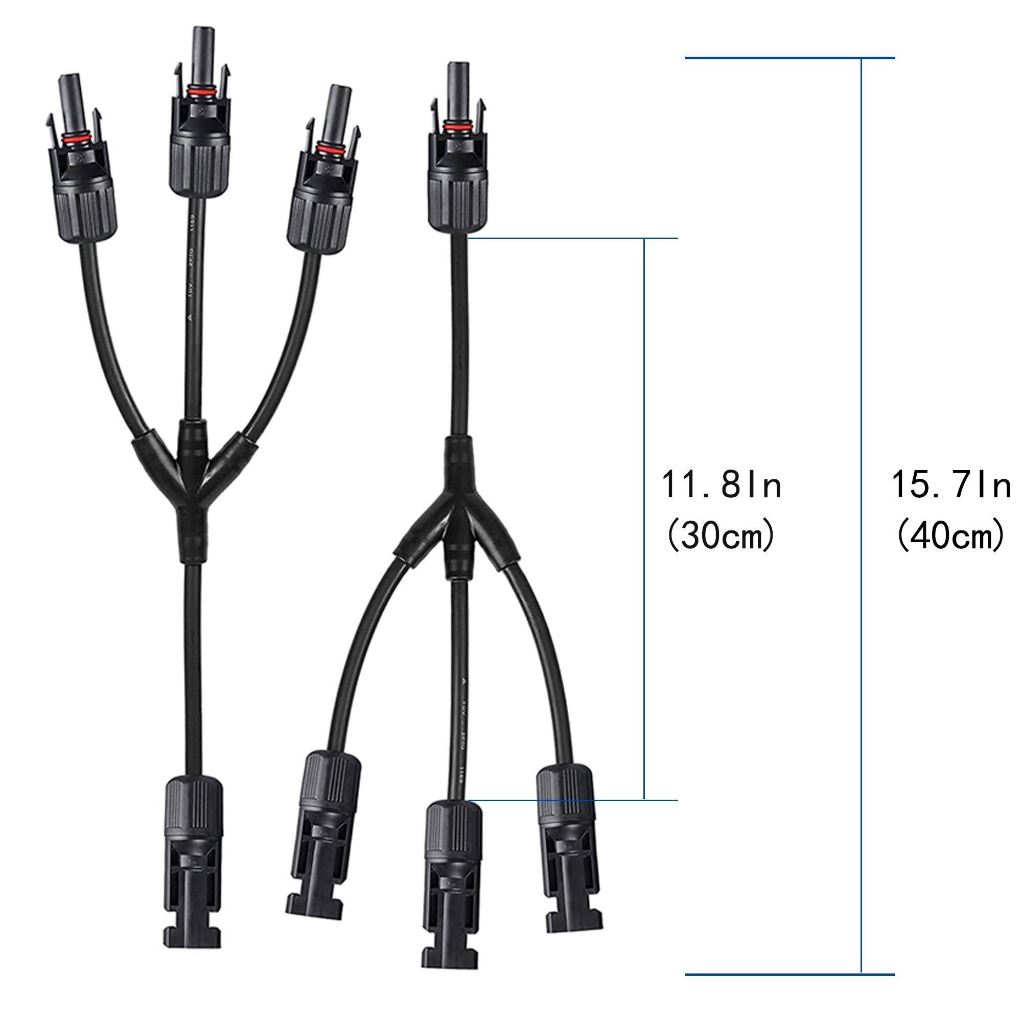 ACOPOWER  Y Branch Connectors,1 to 3 M/FFF + F/MMM Solar Parallel Adapter