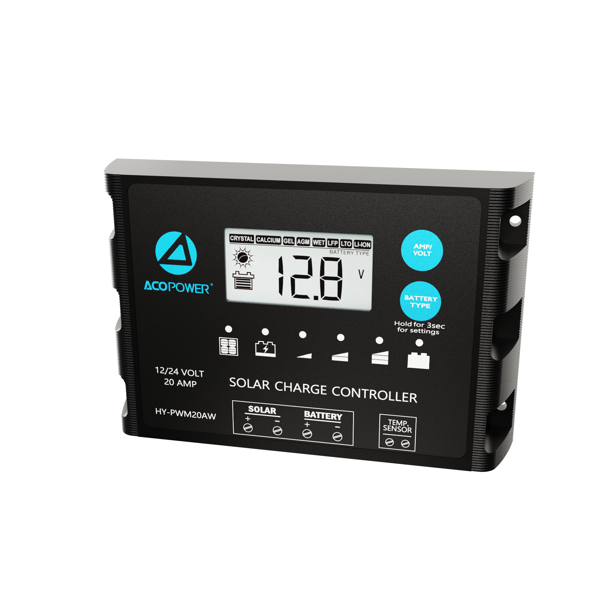 ProteusX 20A PWM Solar Charge Controller