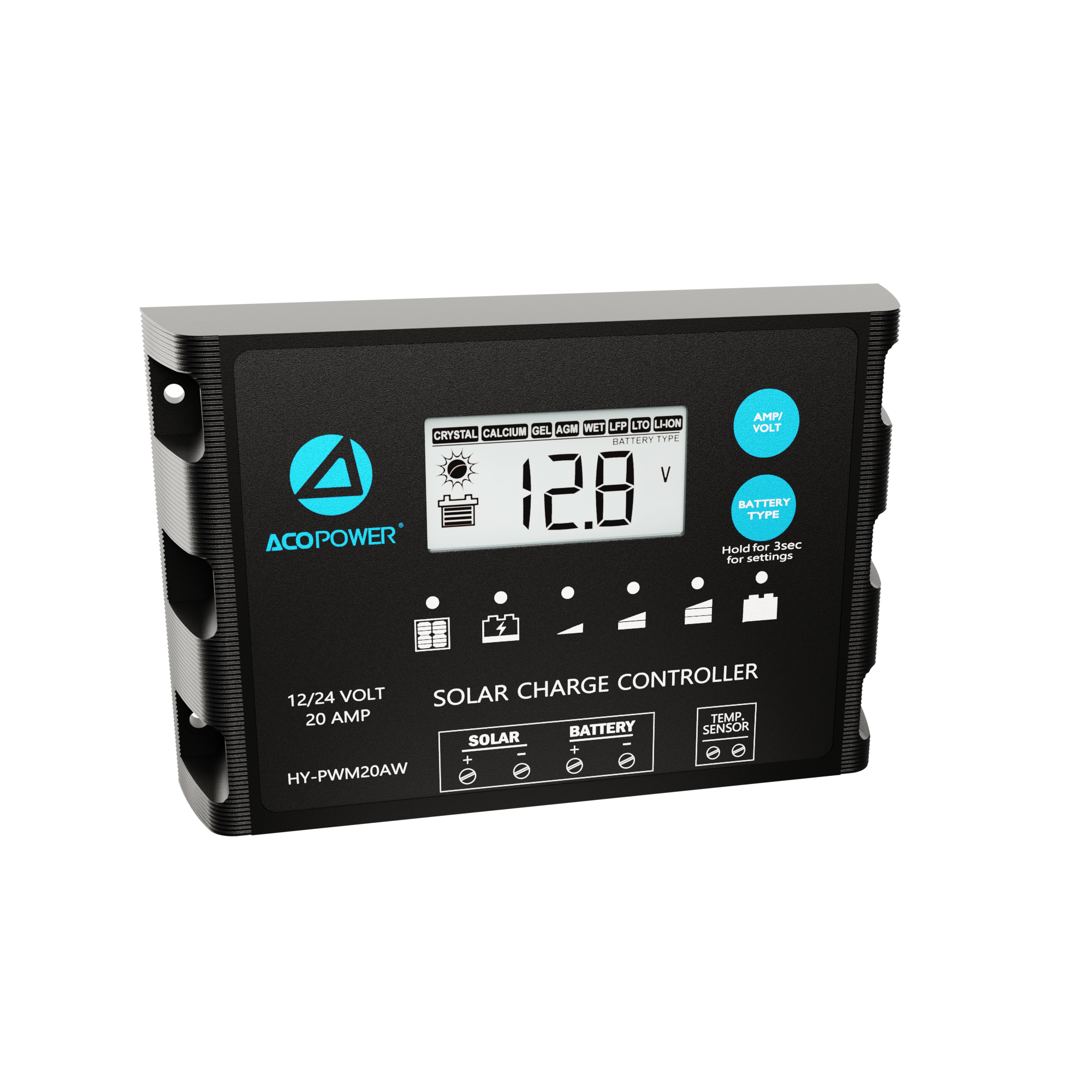ProteusX 20A PWM Solar Charge Controller