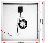 ACOPOWER 15W 12V Solar Charger Kit, 5A Charge Controller with Alligator Clips - acopower